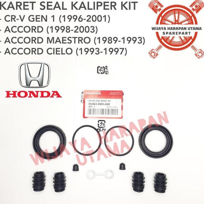 DF200 - Caliper Kaliper Kit Piston Rem Depan CRV Gen 1 Accord Maestro Cielo