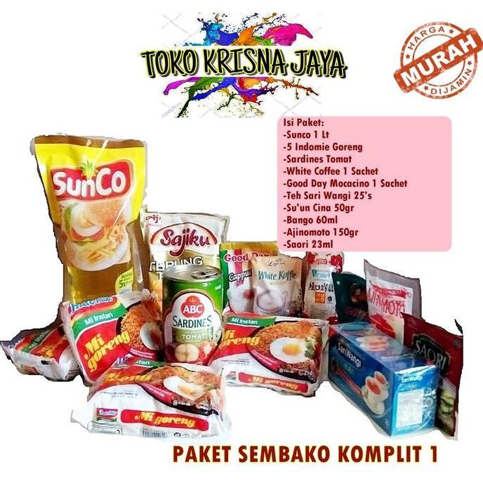PAKET SEMBAKO KOMPLIT LENGKAP LEBARAN MURAH SERBA 100K