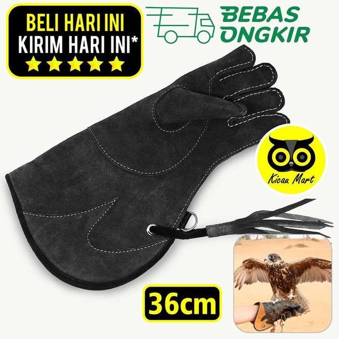 SARUNG TANGAN GLOVE FALCONRY ELANG BURUNG HANTU KULIT IMPORT GLVK