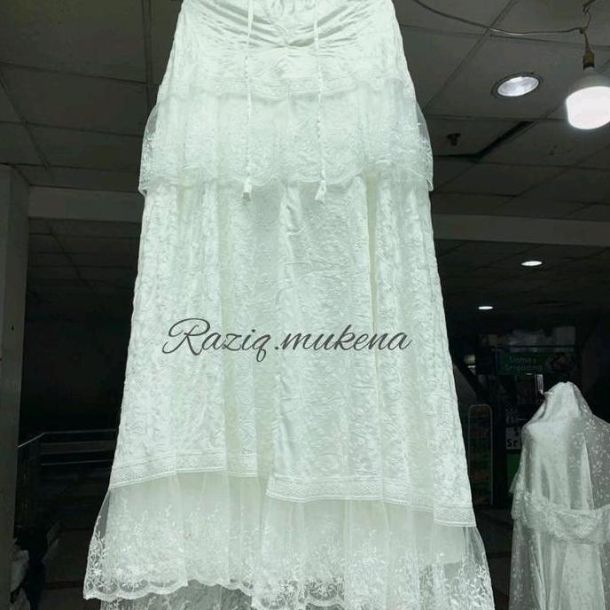 MUKENA DEWASA SUTRA PARIS RENDA TIILE PREMIUM MUKENA MEWAH HANTARAN MUKENA RENDA TIILE UMPAK ORI Lem