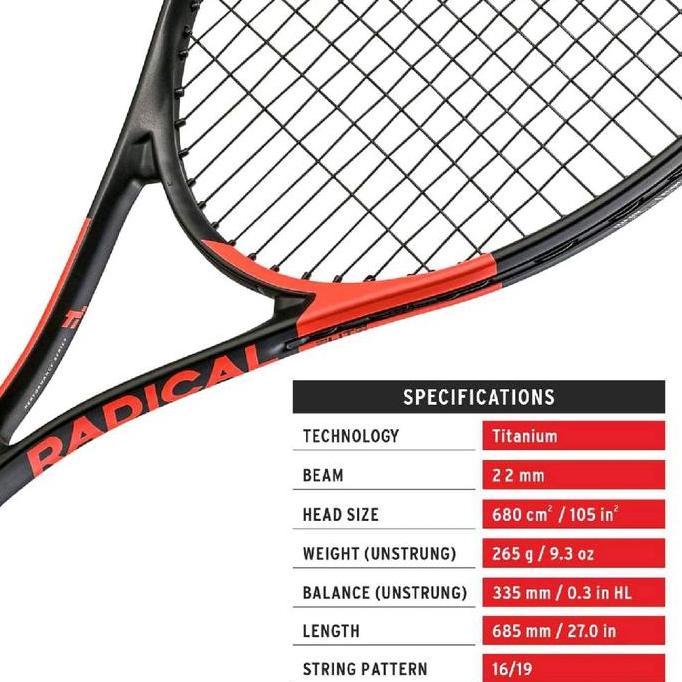 NEW Raket Tenis Head Ti Radical Elite ORI / Head RADICAL ELITE Tennis Racket for Beginner SUM