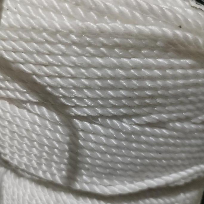 tali tambang nilon plastik putih 5mm 1roll (-+200m)
