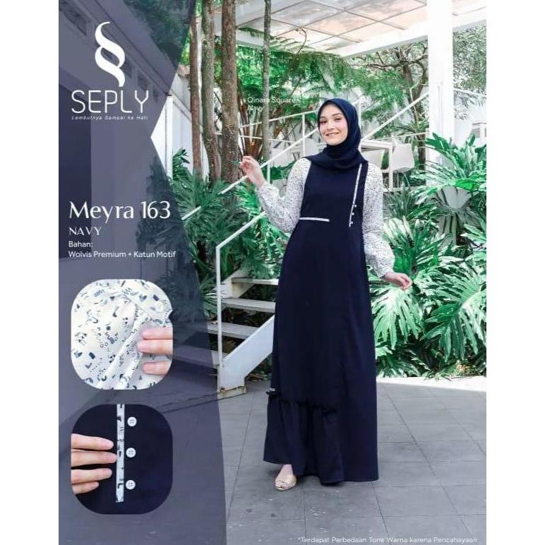 COD Seply Meyra 163 GAMIS ETHICA Bahan : VALDENA + KATUN MOTIF