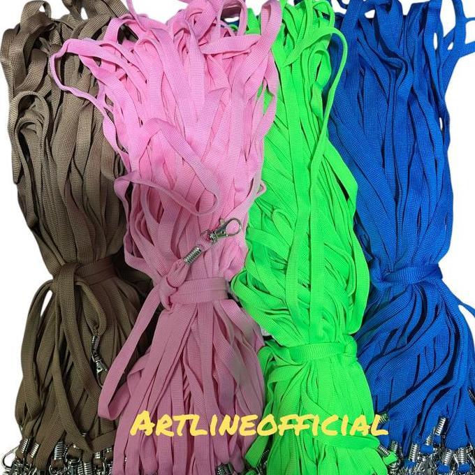 Grosir Tali Id Card Kait Besi | Tali Id Card Nametag | Tali Lanyard Gantungan Id Harga 1 Pack (100 P