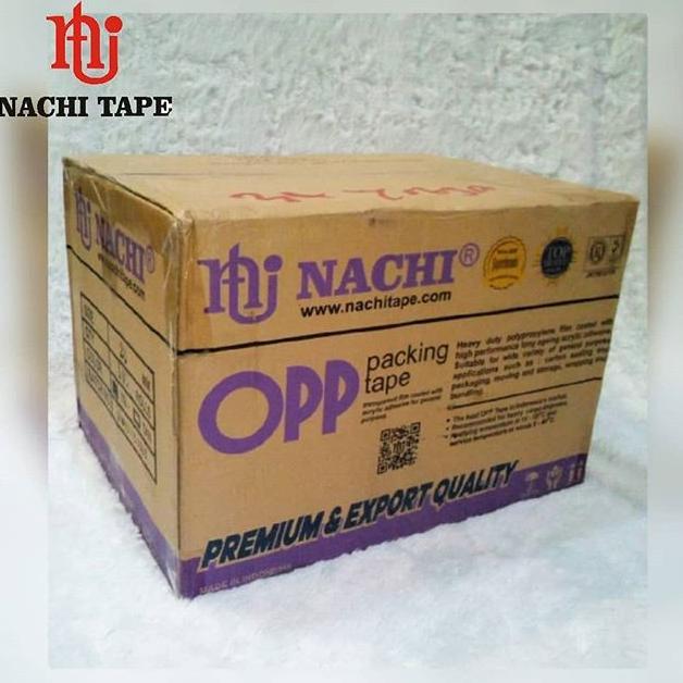 [SR] ( DUS ) LAKBAN OPP NACHI 2INCHI ISI 1 DUS LAKBAN BENING/ 72 PCS/12 SLOP/1 DUS LAKBAN NACHI COKL