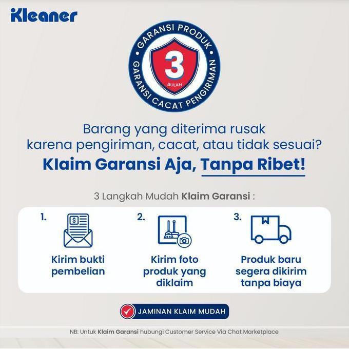 Kirimyaa- [Cod] Kleaner Pel Sumbu Bulat Refill / Kain Pel Sumbu Bulat Refill Microfiber Mop