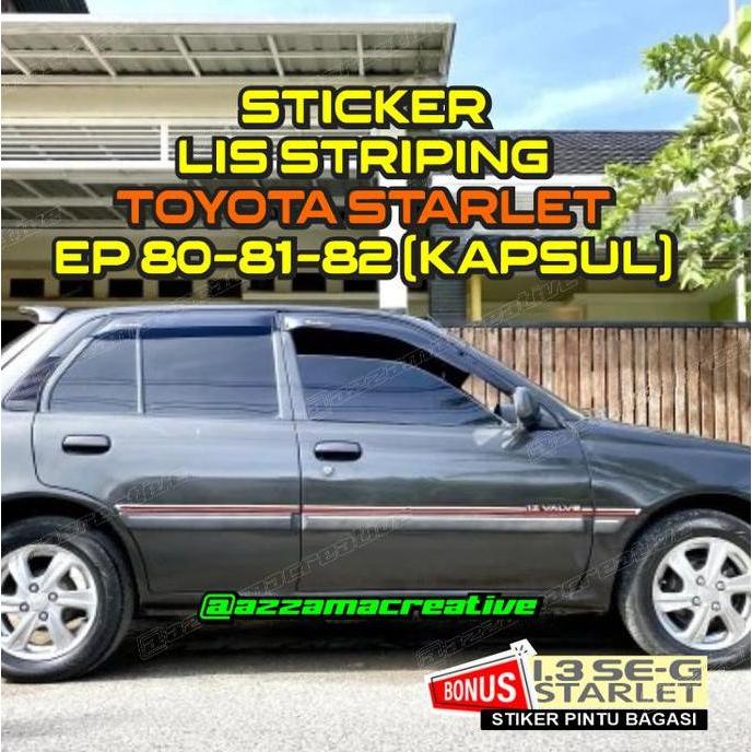 Stiker List Striping Starlet kapsul
