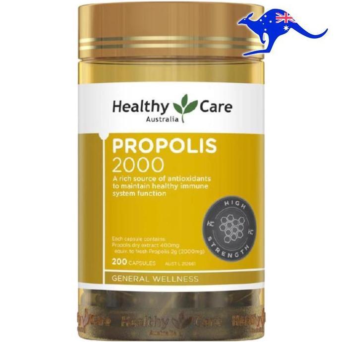 Lansungkirim- Healthy Care Propolis 2000Mg 3800Mg 3800 1000 2000 Mg 200 Capsules Liquid Royal Jelly 