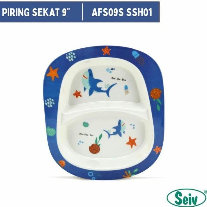 PIRING MAKAN ANAK 9" SEKAT MELAMINE ONYX / PIRING BABY KARAKTER LUCU