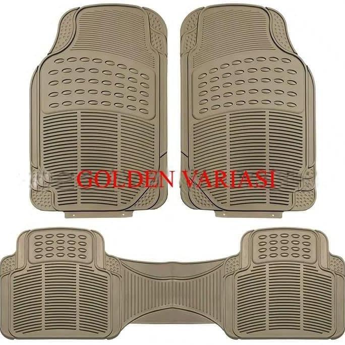 Karpet Karet Cream 3 Potong Mobil New Ertiga 2014