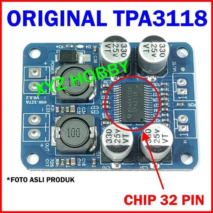 Bisakoya- Original Tpa3118 32 Pin Btl 1X60W Mono Power Amplifier Class D 60W Tpa 3118 Ampli Mini Tpa