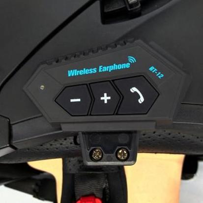BT12 HEADSET BLUETOOTH HELM BT12 WIRELESS ALTERNATIF INTERCOM ORIGINAL