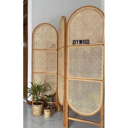 [RTN] Joywood Partisi rotan/ sketsel rotan/ Partisi kayu rotan Partisi ruangan
