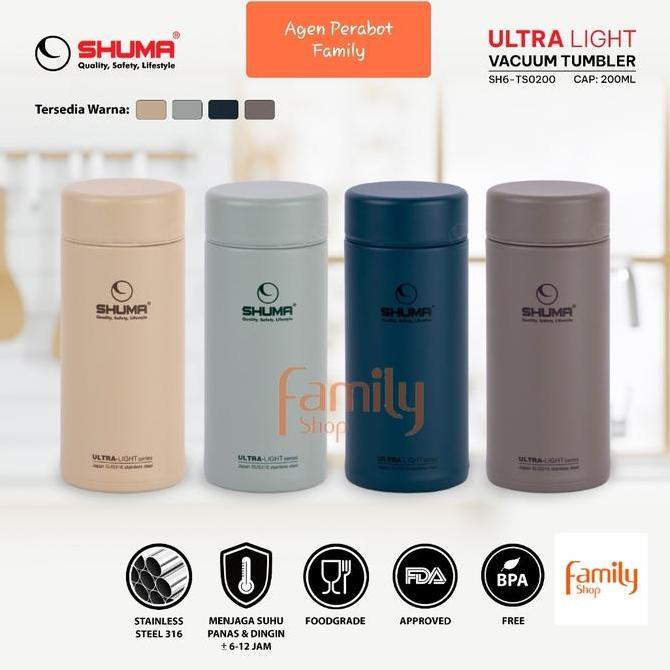 SHUMA Termos Vacuum Mini Tumbler 200ML Stainless Steel