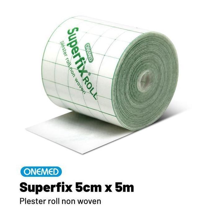 Plester Putih Elastis SUPERFIX Roll Non Woven | Plester Fiksasi Pembalut Luka P3K