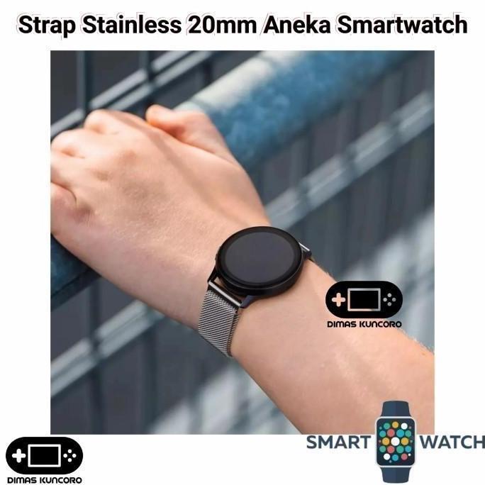 Strap Stainless 20mm tali jam tangan steel zeblaze ares gloryfit retro murah