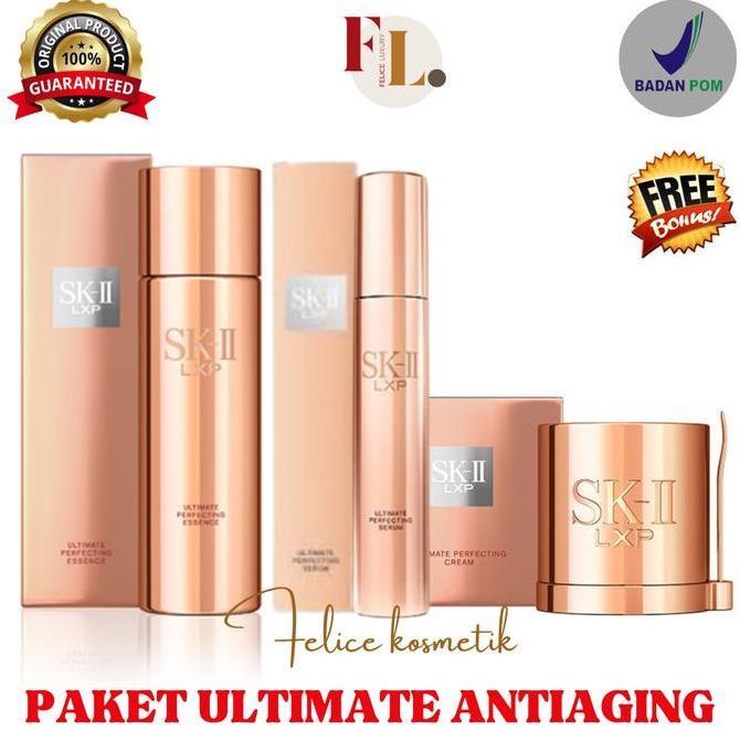 SK-II SKII SK II LXP ULTIMATE PERFECTING ESSENCE LXP SERUM LXP CREAM Pencerah Wajah Cleanser