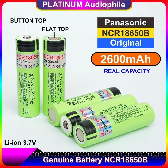 Baterai 18650 Panasonic 2600MAH Original Battery Lithium Li-ion NCR 18650B
