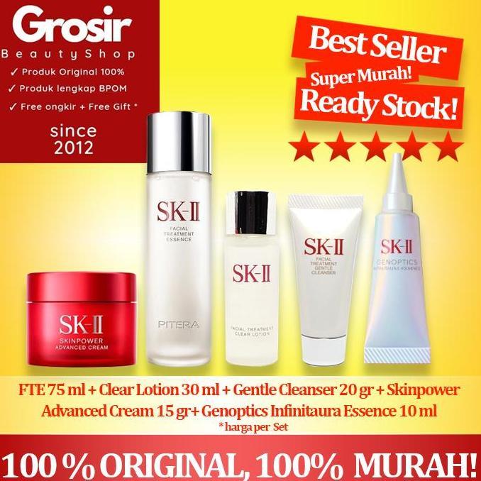 SK-II SKII SK2 Original Welcome Kit + Genoptics Aura 10 ml + Gentle Cleanser 20 gr Official Store