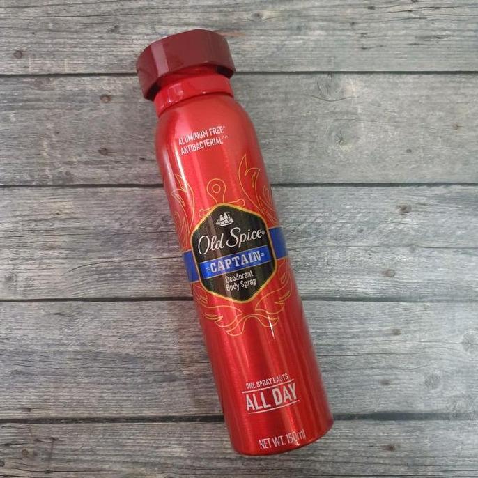 Old Spice Captain Deodorant Underarm Body Spray Brut USA Singapore