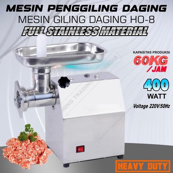 DEZOVRY Gilingan Penggiling Daging Listrik HO-8 / Meat Grinder Electrik Mini