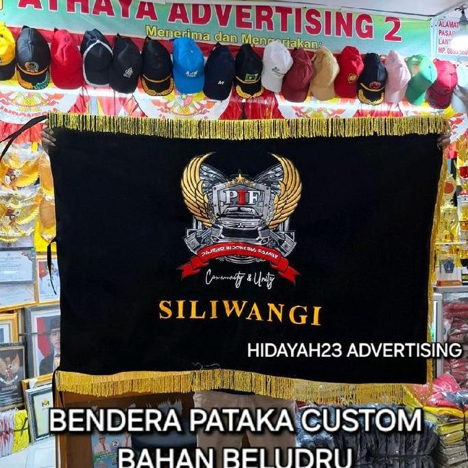 bendera pataka bordir / bendera custom bordir/ bendera patak