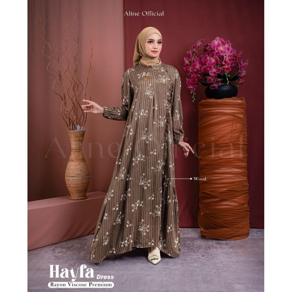 Aline Hayfa Dress / Gamis Rayon Viscose