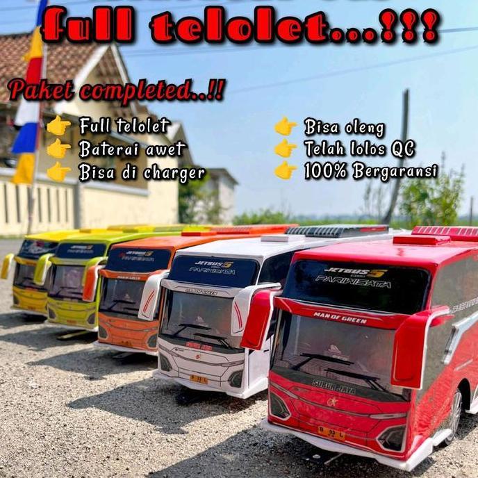 LOMARASHOP Mainan anak bus oleng JB5 miniatur bus bisa oleng