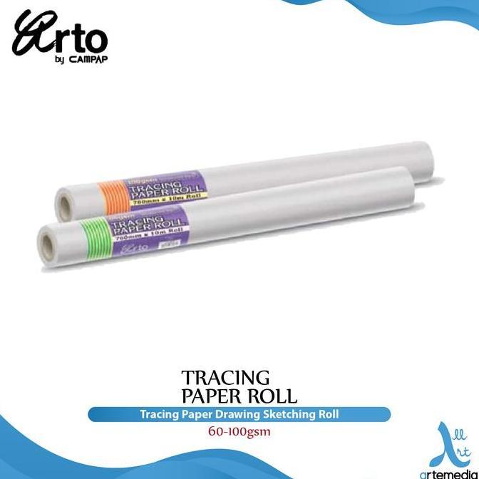 BEBAS ONGKIR - Kertas Kalkir Arto Tracing Paper Roll Drawing Sketching