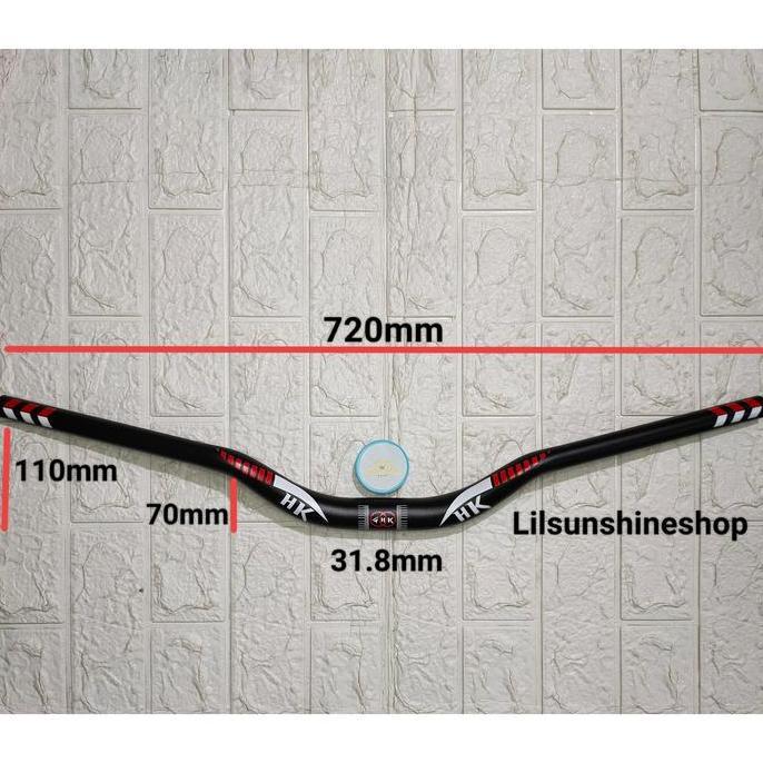 Stang Setir Handlebar 31.8 New HK Alloy 31.8mm 720mm Sepeda Gunung MTB