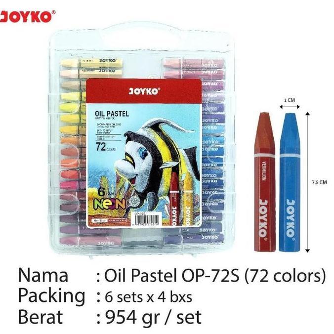 NEW Crayon    Titi   Joyko  72  Mewarnai  Stationery Merah