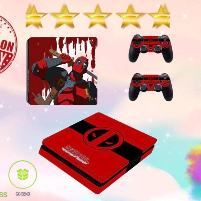 GARSKIN STICKER PS 4 MOTIF DEADPOOL TERBARU