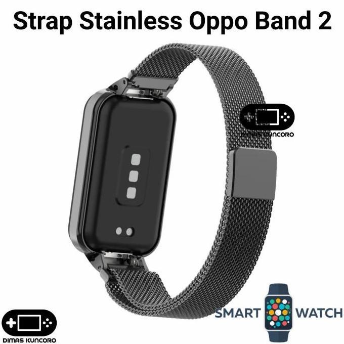 Ready Strap Stainless Oppo Band 2 tali jam tangan steel oppo smartwatch band 2