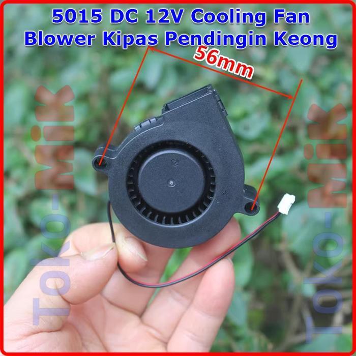 5015 12V DC Mini Blower Kipas Pendingin Keong Brushless Cooling Fan
