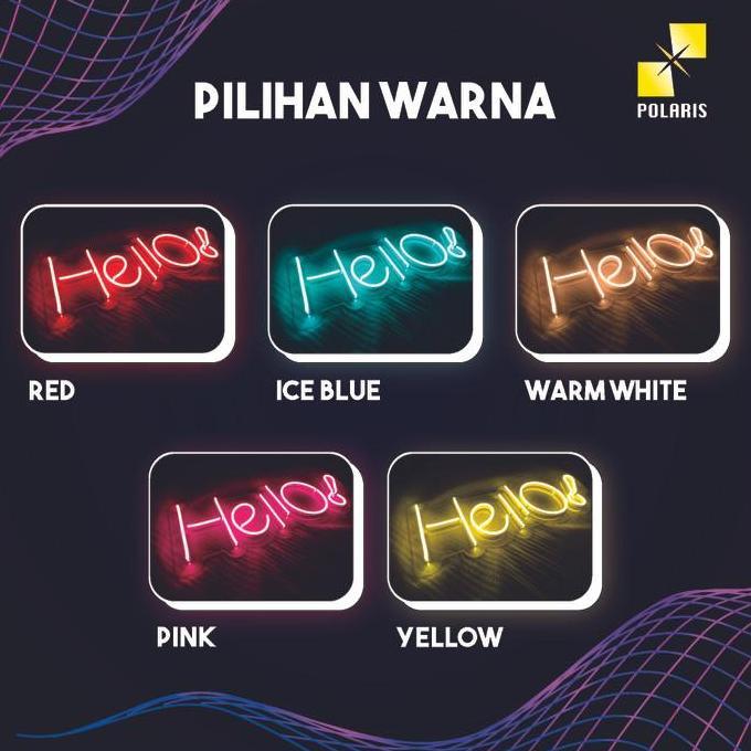 Allthebest NEON FLEX LAMPU HIAS CUSTOM NAMA-NEON SIGN LAMPU CAFE CUSTOM TULISAN