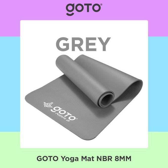 Goto NBR Yoga Mat 8mm Matras Olahraga Alas Senam Gym Tebal Anti Slip