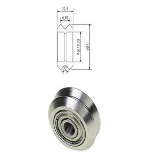 Allthebest [EBS] Openbuilds V-Slot V Wheel V-Wheel Roda Bearing 625ZZ Stainless