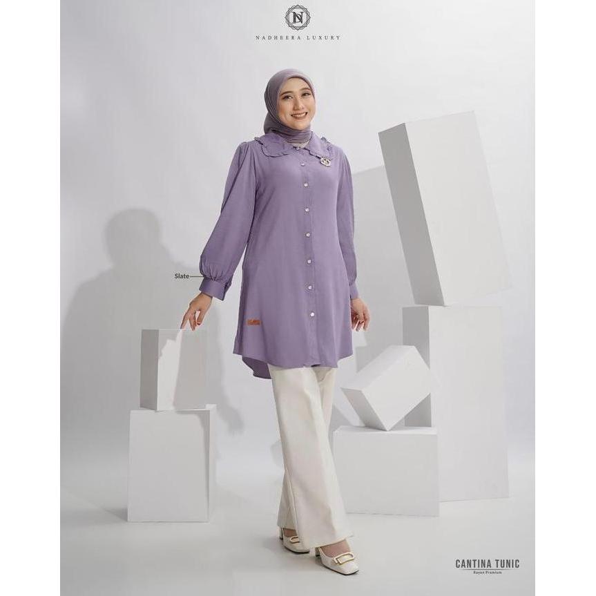 [BISA COD] CANTINA TUNIC NADHEERA LUXURY tunik terbaru nadhera rayon catina canti nyaman