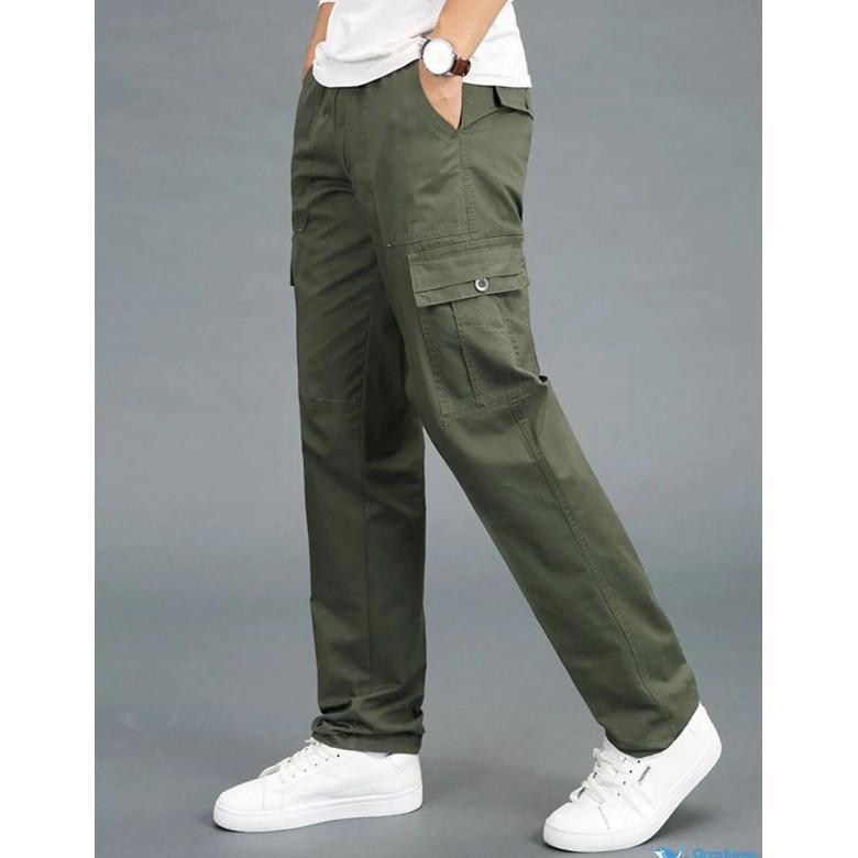 hot deals celana cargo panjang pria dewasa / remaja reguler model highwaist korea style celana casua