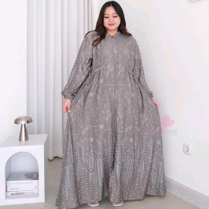 Jumbo gamis Vivian maxmara premium mewah ld 120 130 140 cm
