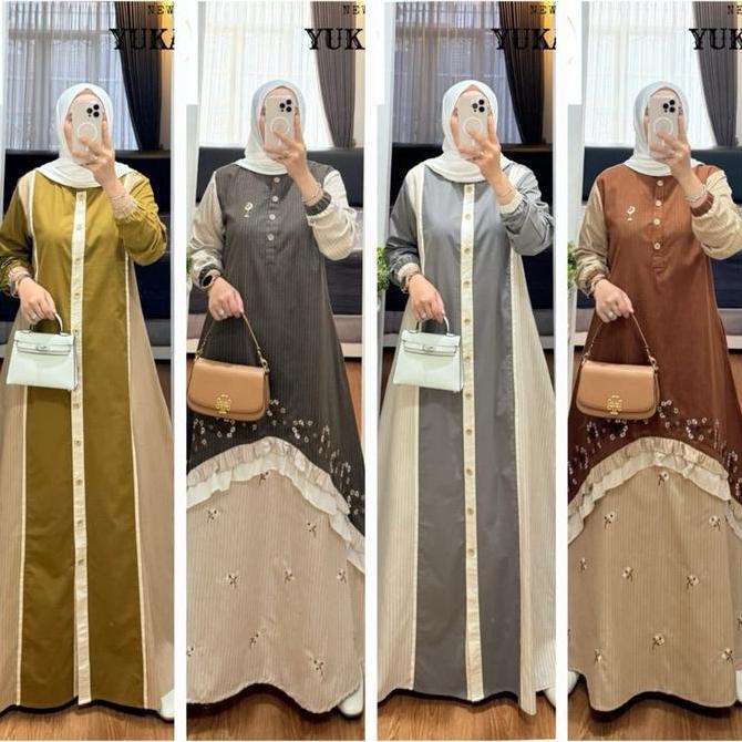 GAMIS KATUN KOMBINASI SYAINA BY SEMUT ORIGINAL Muslim
