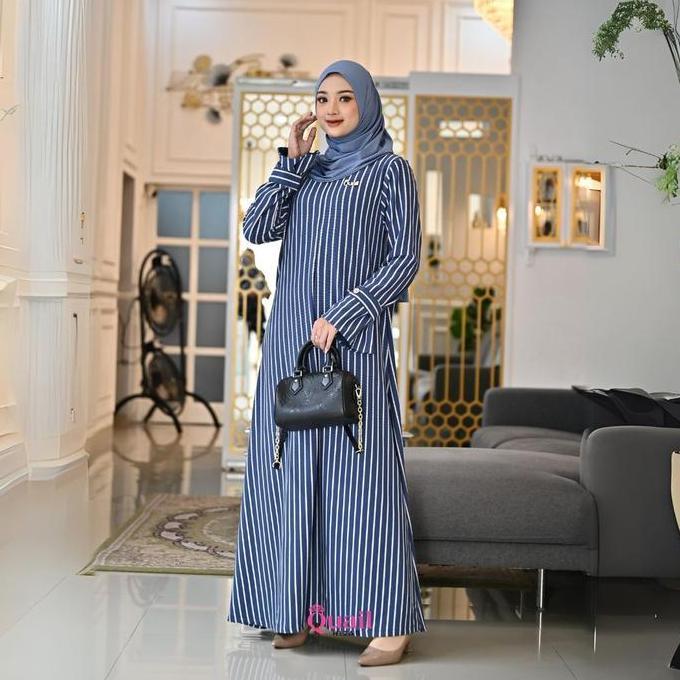 Quail Hijab - Akiko Dress Knit Premium Gamis Casual