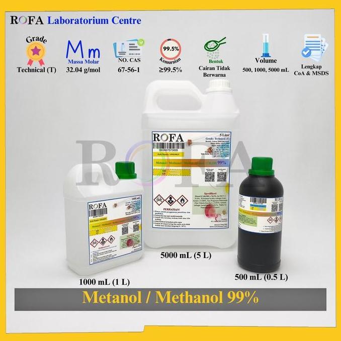 Medclean- Metanol / Metil Alkohol / Methanol / Methyl Alcohol / Ch3Oh Teknis 99% 500 - 5000 Ml