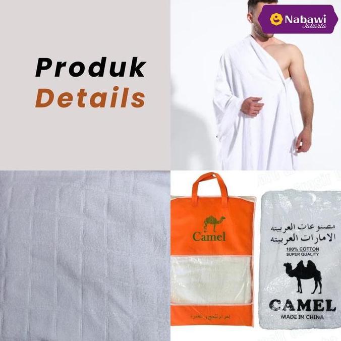 Camel Kain Ihram Baju Ihram Laki Laki Baju Ihram Haji Umroh Murah terlaris