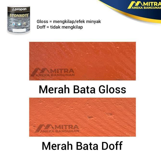 Nexwill- Propan Stonkote Cat Bata Merah / Coating Bata Merah Pelapis Batu Alam