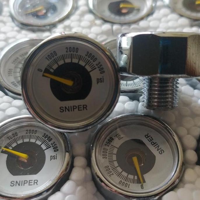 Foxc- Manometer Od 25, Manometer Pcp, Manometer Kecil, Manometer, Mano Pcp