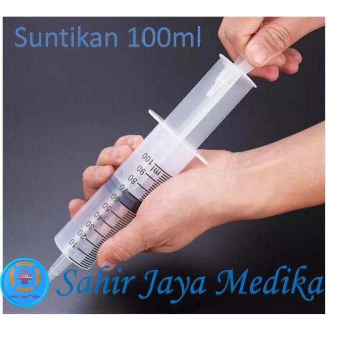 Medclean- Suntikan Besar Spuit Jumbo 100 Ml Disposable Syringe Catheter Tip 50Cc