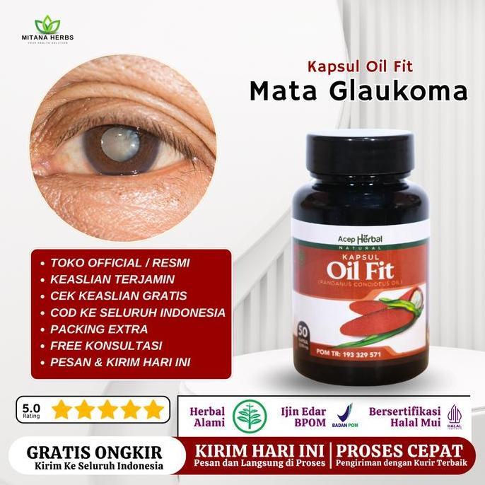 Girlcare- Obat Kapsul Mata Glaukoma Isi 50 Kapsul Ekstrak Buah Merah Papua Kapsul Oil Fit Asli