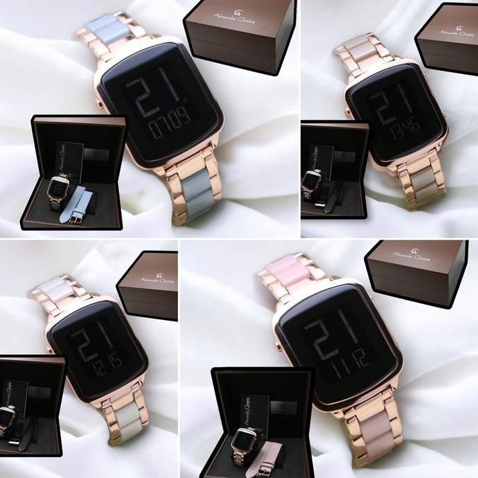 Jam Tangan Wanita Alexandre Christie AC 9381 LHB Original Digital ac  digital terlaris