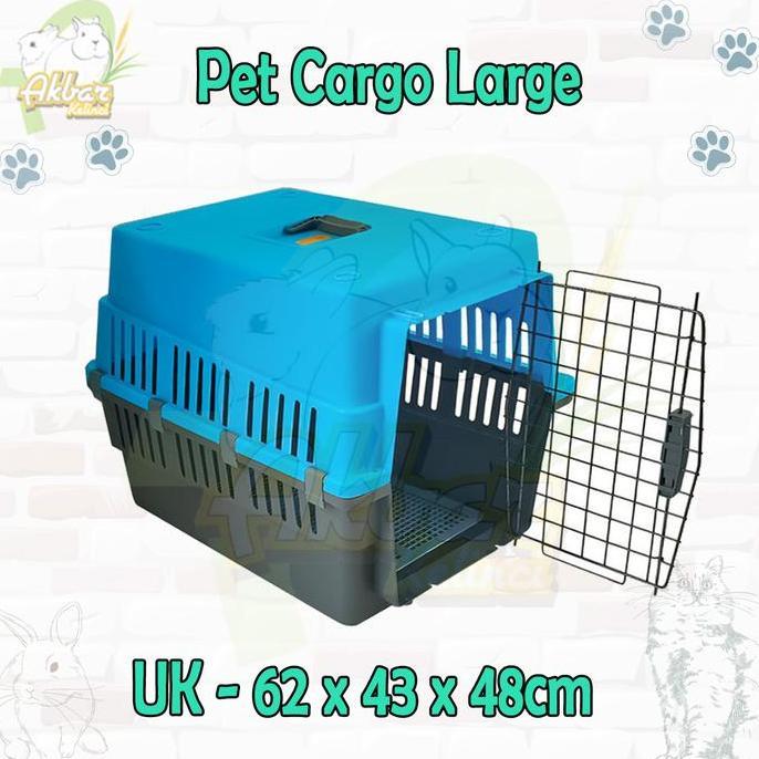 Opo Cat - Pet cargo Large Kandang Kucing hewan Pet carrier termasuk Tray ukuran Jumbo voyager pet ca